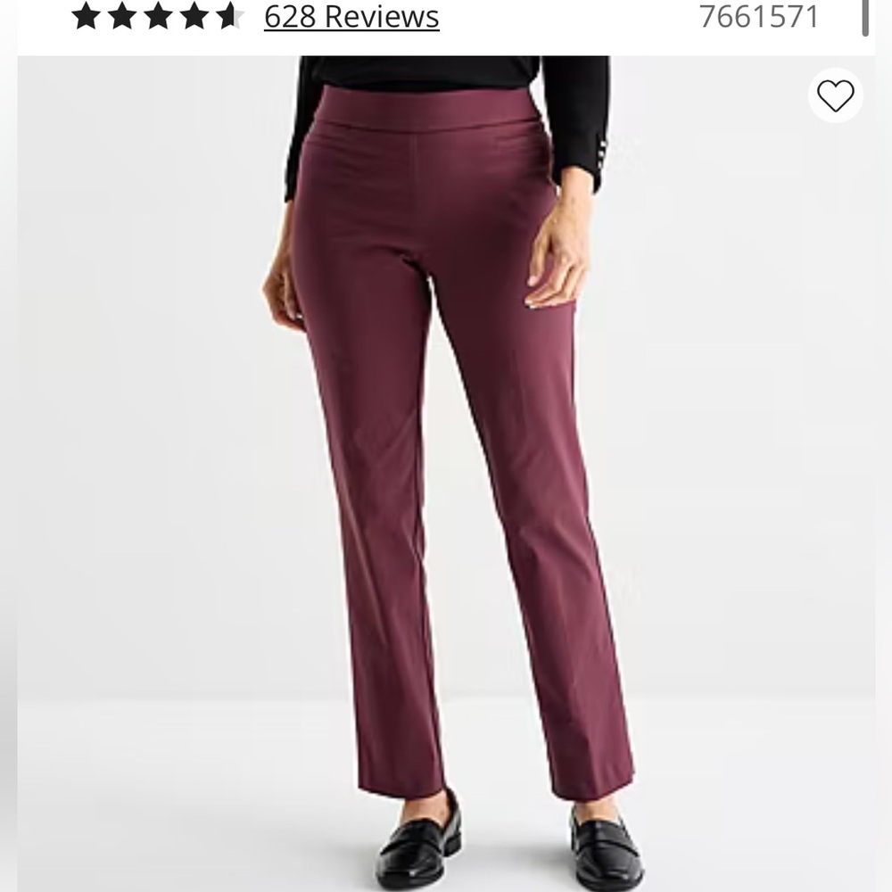 Liz Claiborne Lisa Straight Leg Pants, size 4